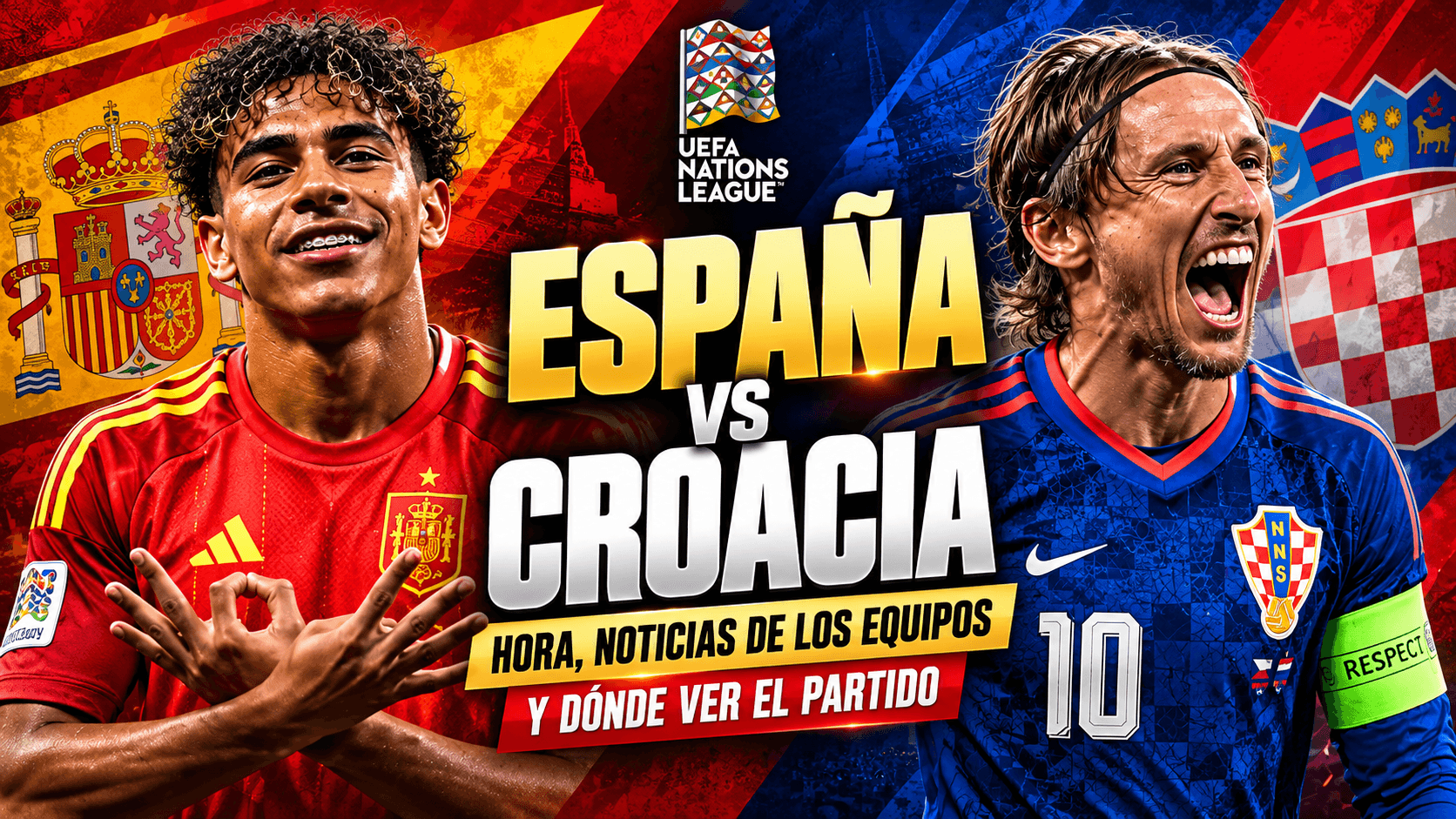 España vs Croacia: hora, noticias de los equipos y dónde ver el partido
